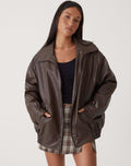 Aurora™ | Women's Leather Oversized Jacket