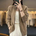Finola™ | Women's Wool Knit Zip Sweater