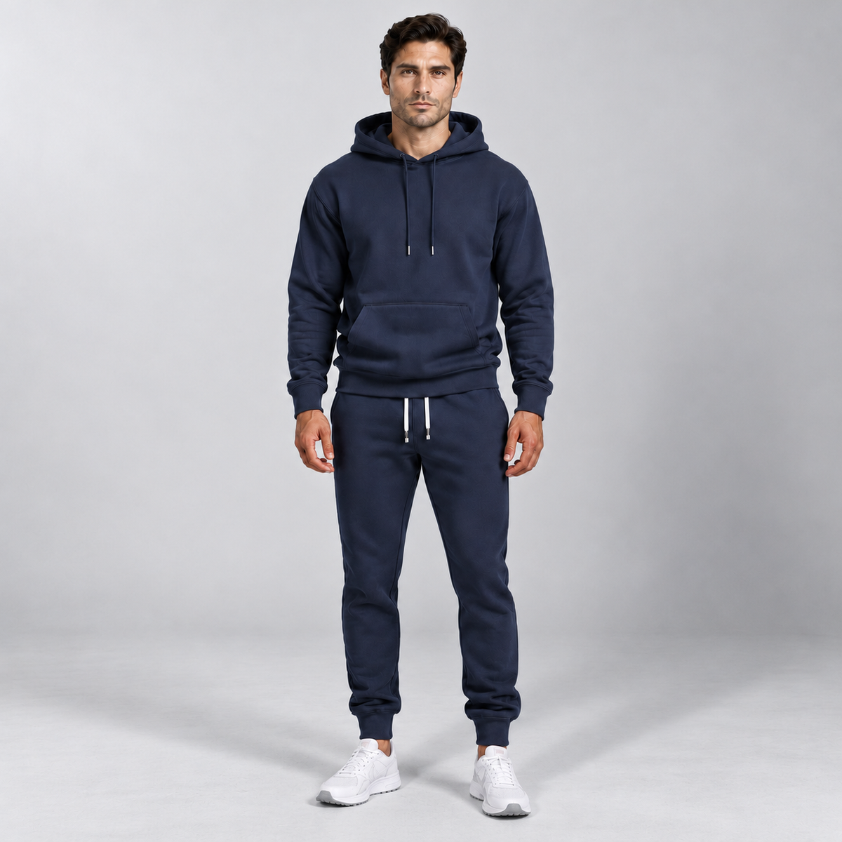 Men's Hoodie and Joggers Tracksuit Set Relaxed - Navy