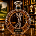 Golf Ball Whisky Decanter in Cut Glass