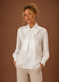 Morwenna™ | Women's Satin Long Sleeve Blouse